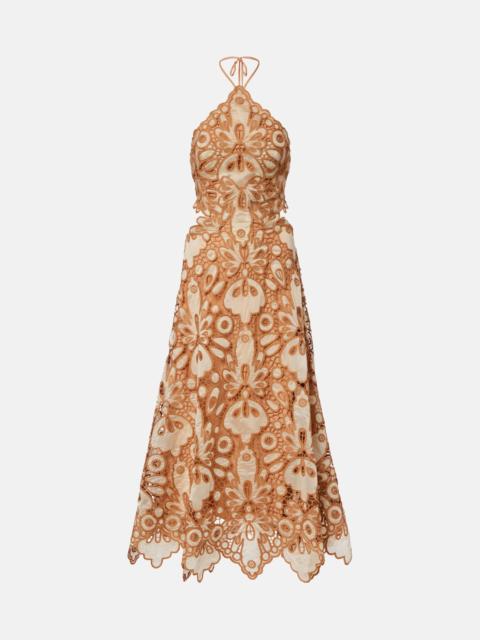 Johanna Ortiz Lace guipure midi dress