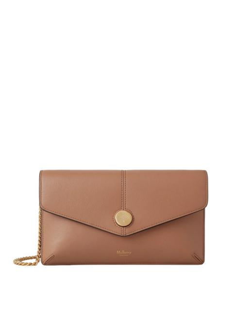 Mulberry Press Stud Pochette On Chain Micro Classic Grain