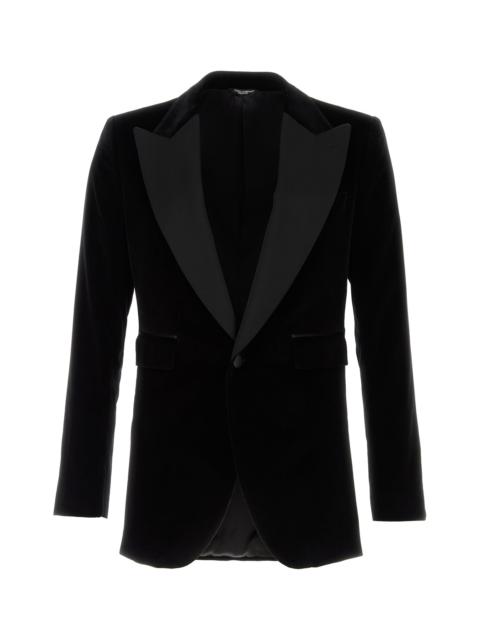 Dolce & Gabbana Black velvet blazer