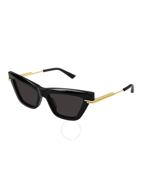 Bottega Veneta Bottega Veneta Grey Cat Eye Ladies Sunglasses BV1241S 001 54