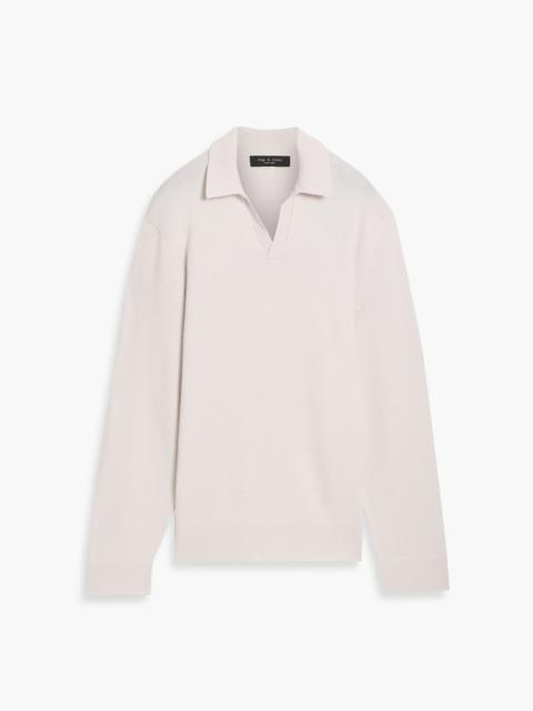 rag & bone Dominic wool and cashmere-blend polo sweater