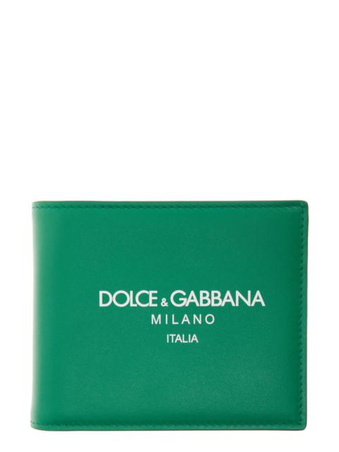 Dolce & Gabbana Logo Leather Bifold Wallet