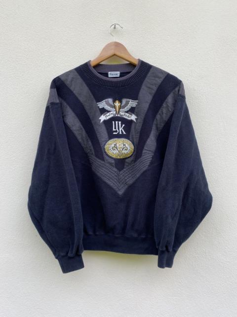 Other Designers Vintage 90s Yoshiyuki Konishi Ficce Leather Sweatshirt