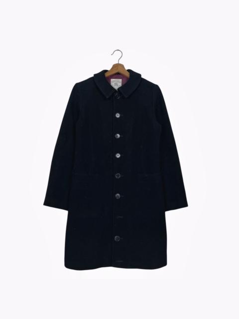 ISSEY MIYAKE Issey Miyake x Sunao Kuwahara Black Wool Long Coat