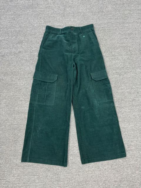 Acne Studios Acne Studios Green Velvet Cargo Pants