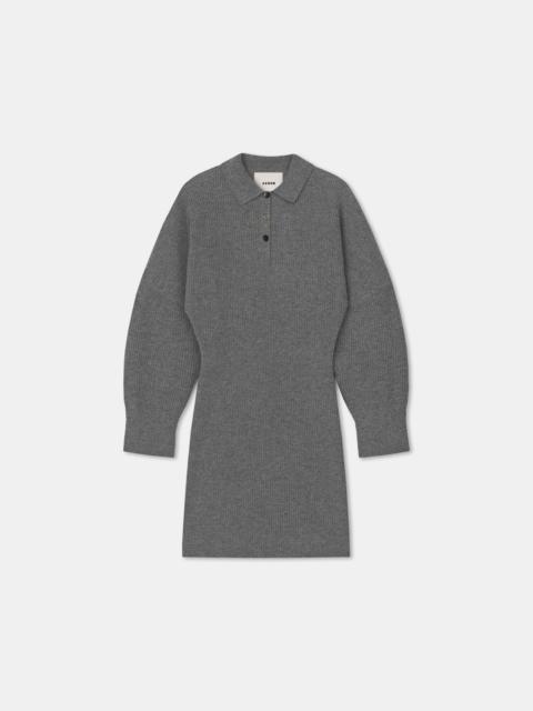 AERON DESERT
Cable-knit merino polo dress
