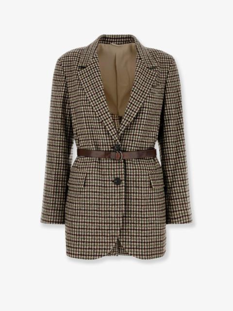 Brunello Cucinelli Brunello Cucinelli Women Madras Blazer With Belt