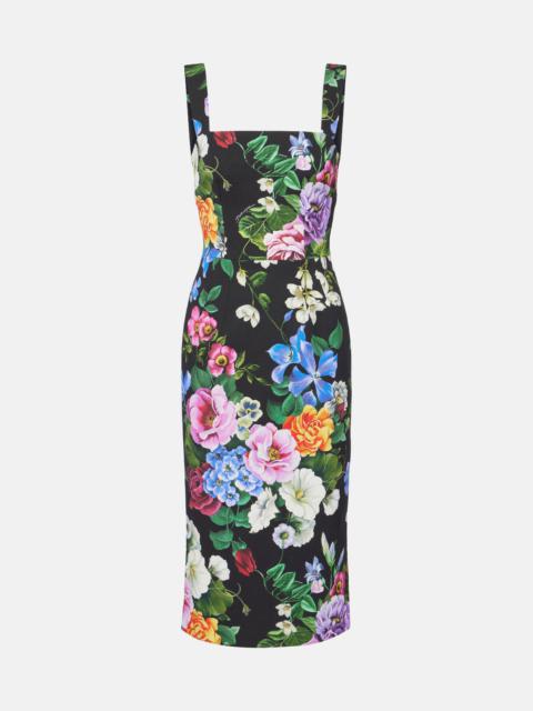 Dolce & Gabbana Floral cotton-blend midi dress