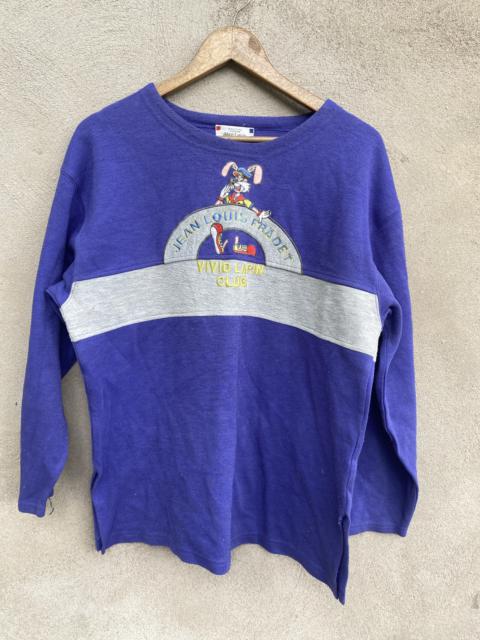 Other Designers Vintage - Vintage Jean Louis Fradet Sweatshirt Vivid Lapin Club