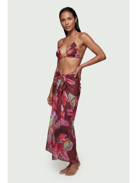 KAREN MILLEN Beach Viscose Georgette Photographic Floral Sarong