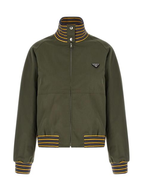 Prada Logo bomber jacket