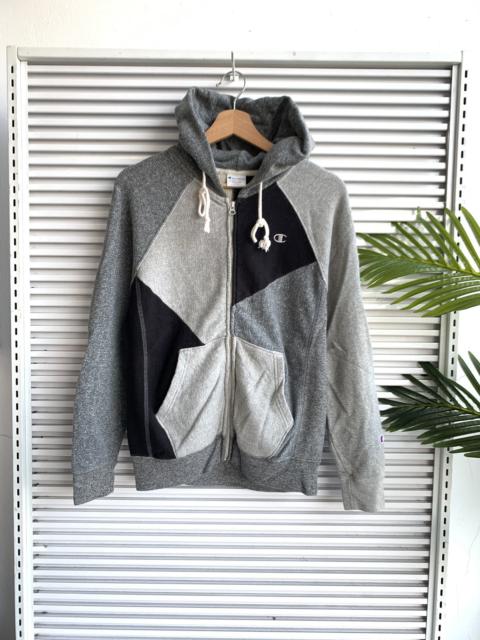 Other Designers Vintage - Vintage Champion Reverse Weave Abstract Zipper Hoodie