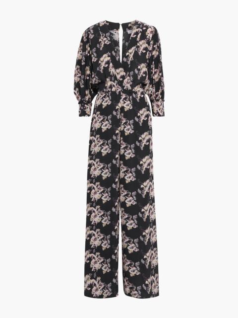 Other Designers Mexi floral-print crepe de chine wide-leg jumpsuit