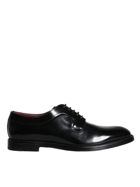 Dolce & Gabbana Dolce & Gabbana Black Calfskin Leather Derby Men Dress Shoes