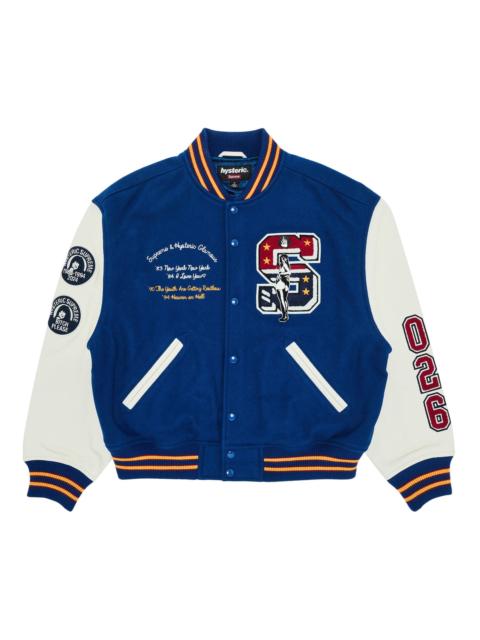 Supreme Supreme x HYSTERIC GLAMOUR Varsity Jacket 'Blue'