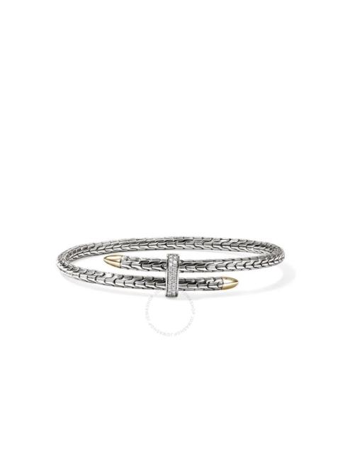 Other Designers John Hardy Spear Flex Cuff, Gold, Sterling Silver, Diamonds, 4MM - CZZP9878722DI