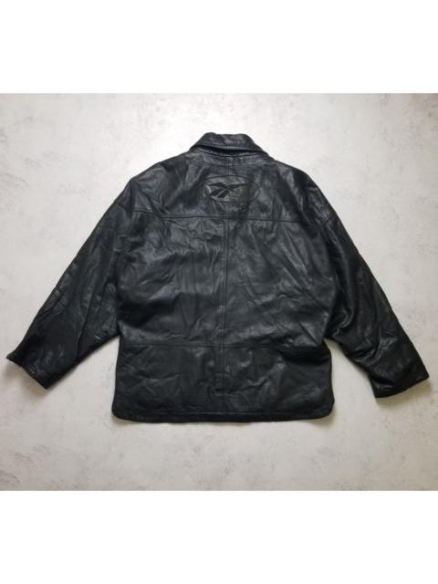 Reebok Vintage Reebok Oiled Lamb Nappa Leather Jacket Men's Size 46