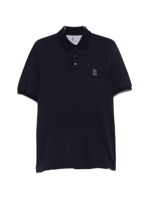 Brunello Cucinelli Brunello Cucinelli Men Logo Cotton Polo Shirt