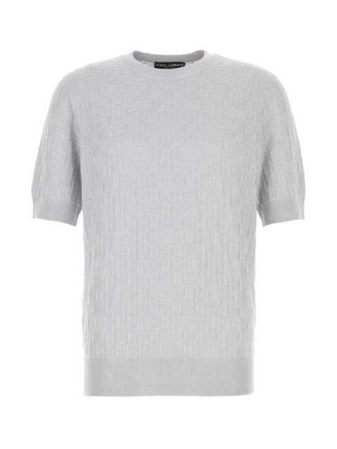 Dolce & Gabbana Dolce & Gabbana Men Light Grey Silk Sweater