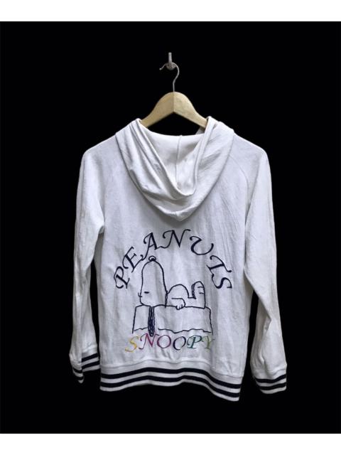 Other Designers Cartoon Network - Vintage 90s Peanuts Woodstock Fleece Sweater Hoodie