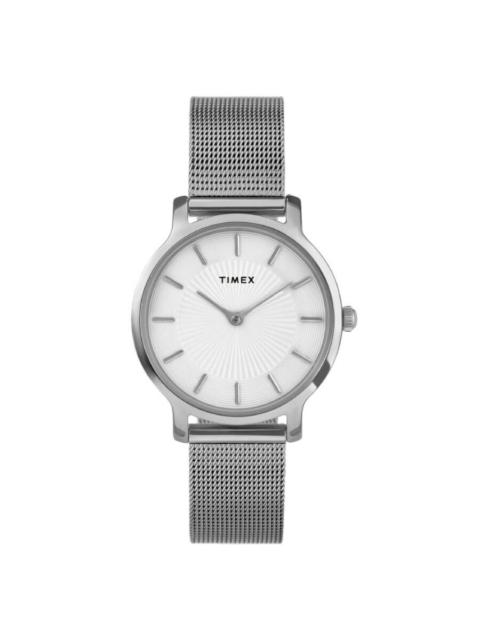 Other Designers Timex Transcend Quartz Silver Dial Ladies Watch TW2Y10200