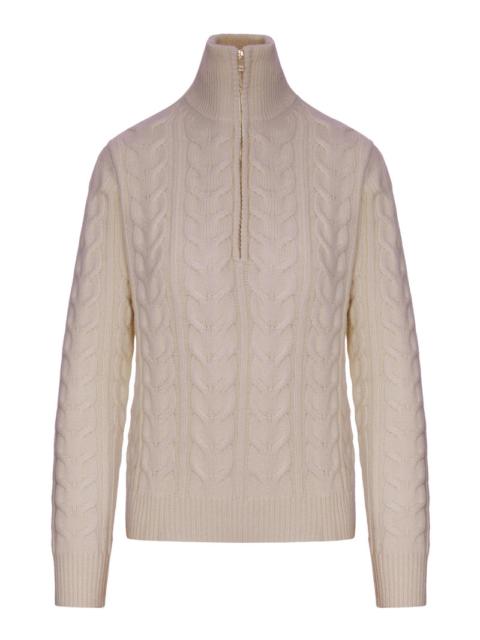 Max Mara Max Mara Women Cable Knit Cashmere Yarn Sweater