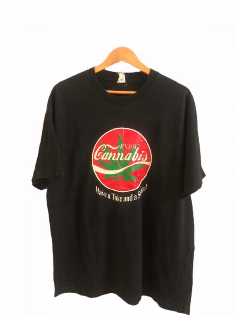 Other Designers Vintage - enjoy Cannabis parody coca cola
