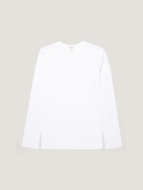 Sunspel Long Sleeve Heavyweight Jersey T‑shirt