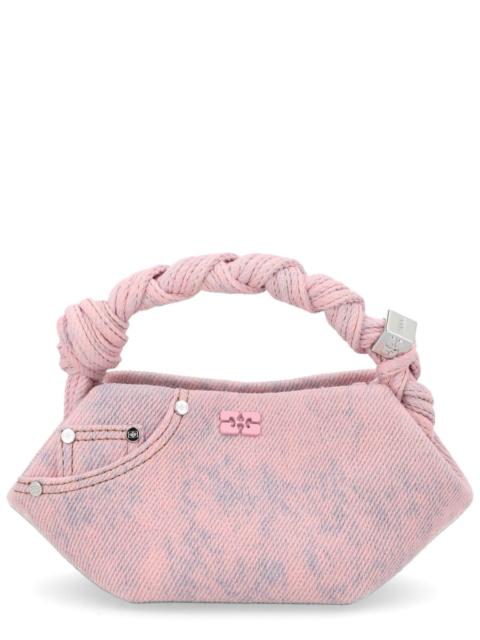 GANNI COTTON DENIM MINI BOU BAG
