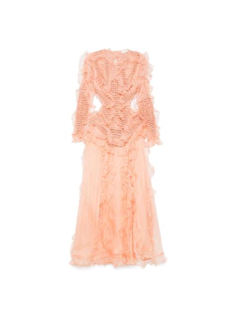 braided maxi dress