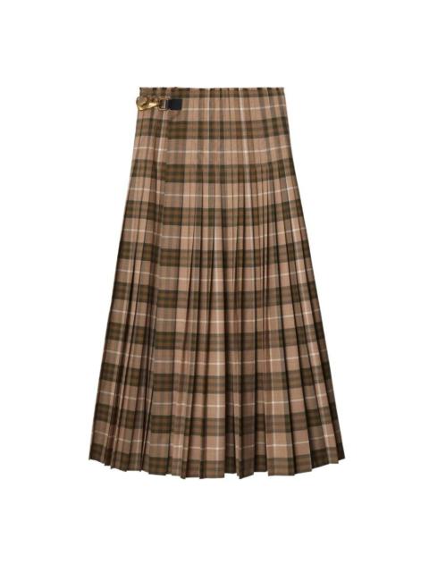 Burberry Burberry Check Wool-Blend Maxi Kilt