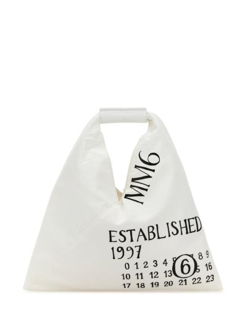 MM6 Maison Margiela White fabric mini Japanese handbag