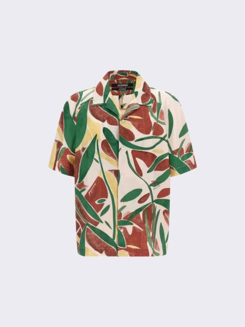 JACQUEMUS La Chemise Fonccio Print Abstract Vegetal Pi