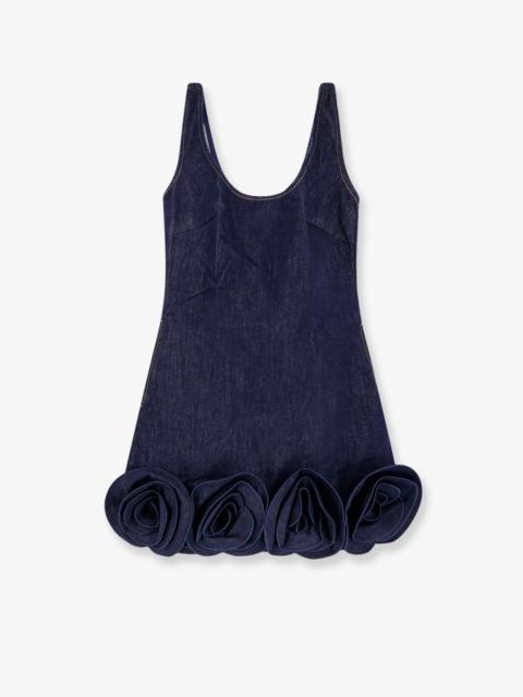 self-portrait Self Portrait Denim Mini Dress With 3D Flowers