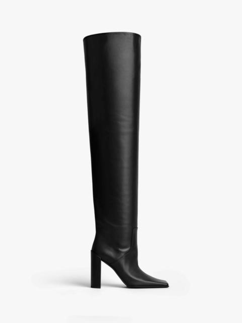 Alaïa SQUARE HIGH BOOTS IN CALFSKIN