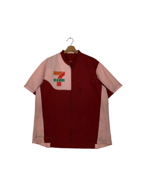 Other Designers Japanese Brand - Vintage 7 Eleven Color Block Japan Workwear Shirt