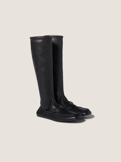 Miu Miu Ruches nappa leather boots