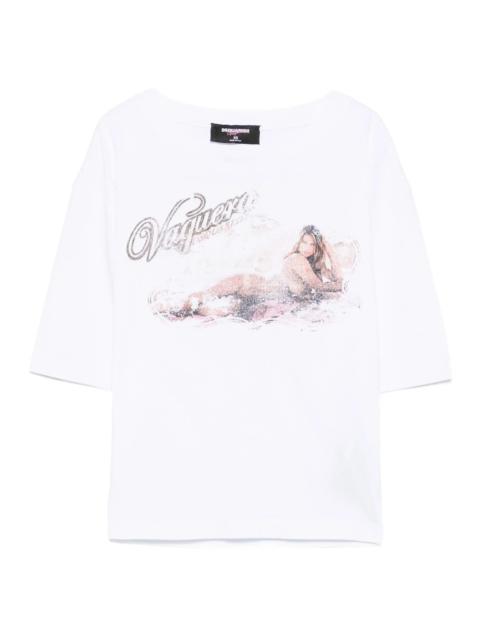 DSQUARED2 Dsquared2 Graphic-print Cotton Top