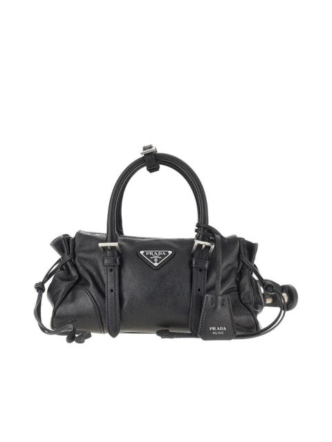 Prada Prada Leather Small 'Prada Karin' Bag Black
