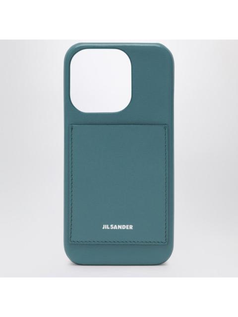 Jil Sander Jil Sander Lagoon-Coloured Iphone 15 Pro Cover With Logo Women