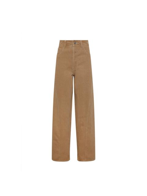 Elleme Brown Stitched Trousers