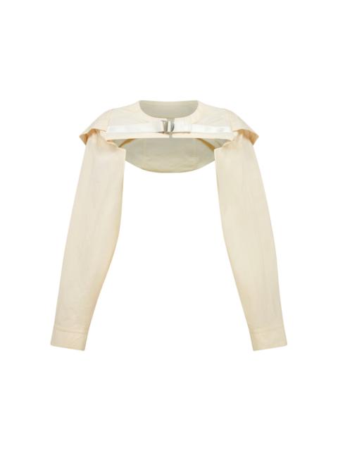 Paris Georgia Ken Cupro Jersey Shrug off-white