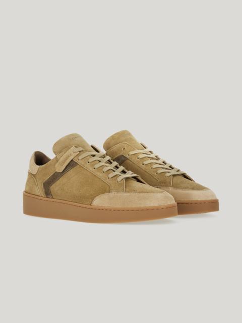 Canali CANALI NUVOLA SNEAKERS WITH RUBBER SOLE IN BEIGE SUEDE