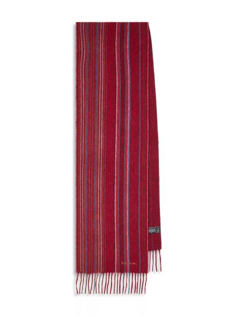 Paul Smith Trent Striped Wool Scarf