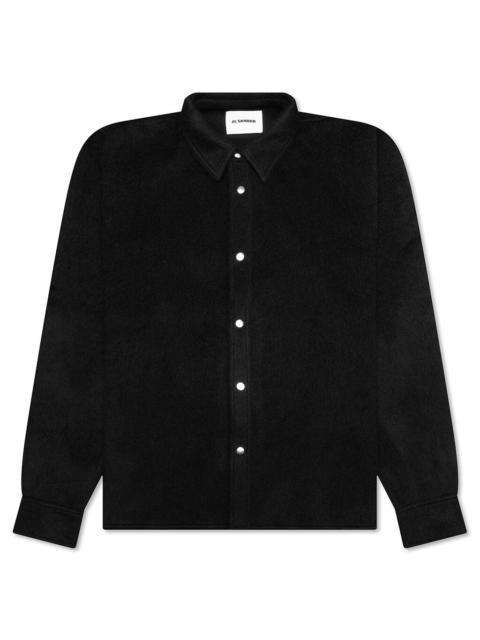 Jil Sander MOHAIR OVERSHIRT SHIRT - BLACK