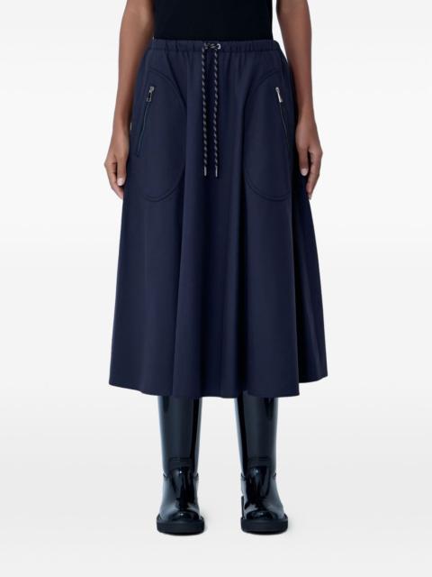 Moncler drawstring A-line skirt