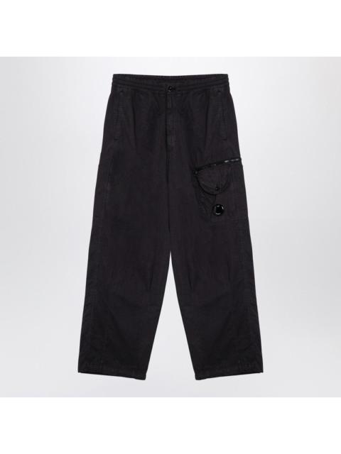 C.P. Company C.P. Company Black Washed Cotton Cargo Trousers Men