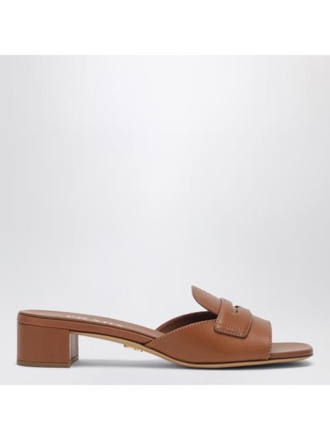 Prada Prada Tan Leather Sandals Women