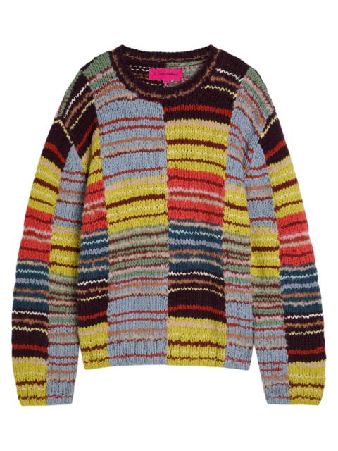 The Elder Statesman The Elder Statesman Patchwork Striped Knit Sweatshirt
