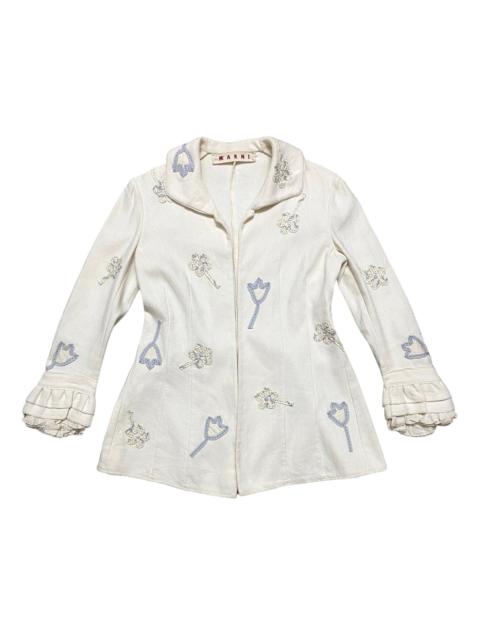 Marni Marni Flowers Embroidered Jacket